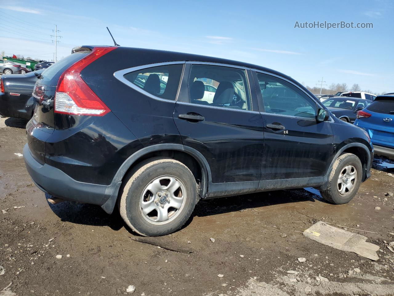 2013 Honda Cr-v Lx Black vin: 2HKRM4H32DH607303