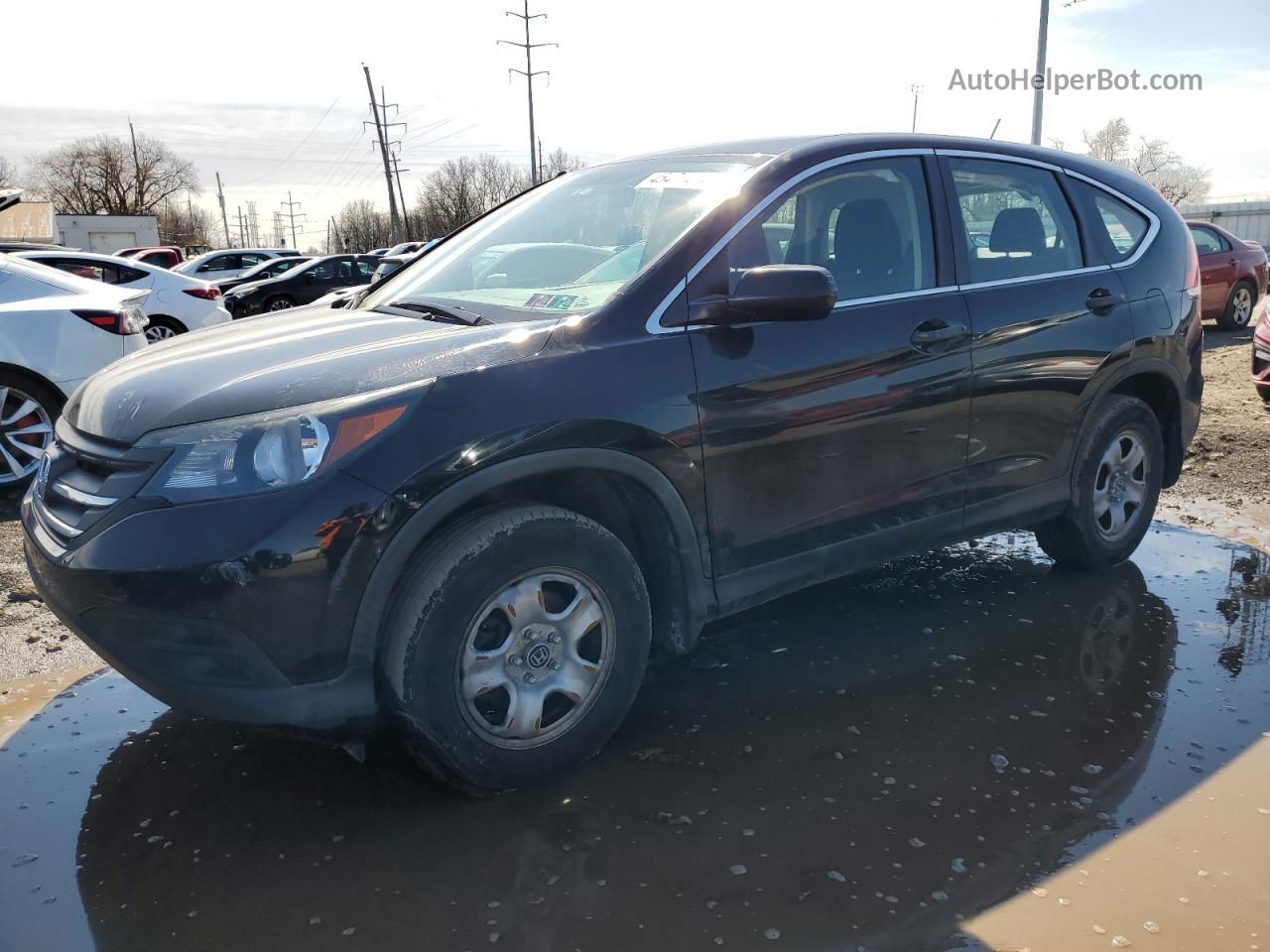 2013 Honda Cr-v Lx Black vin: 2HKRM4H32DH607303