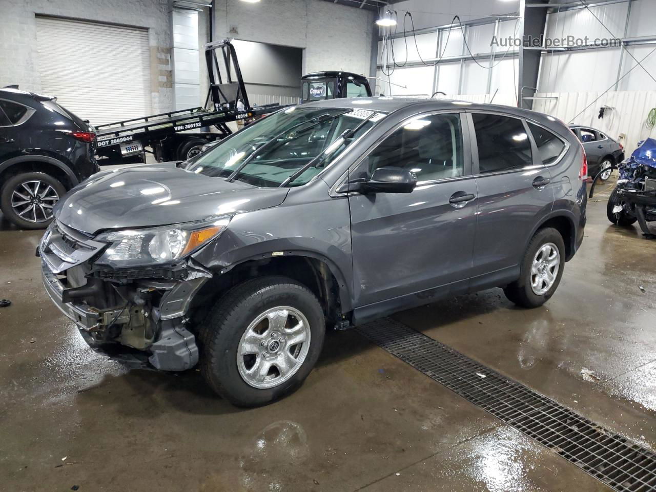 2013 Honda Cr-v Lx Gray vin: 2HKRM4H32DH609942