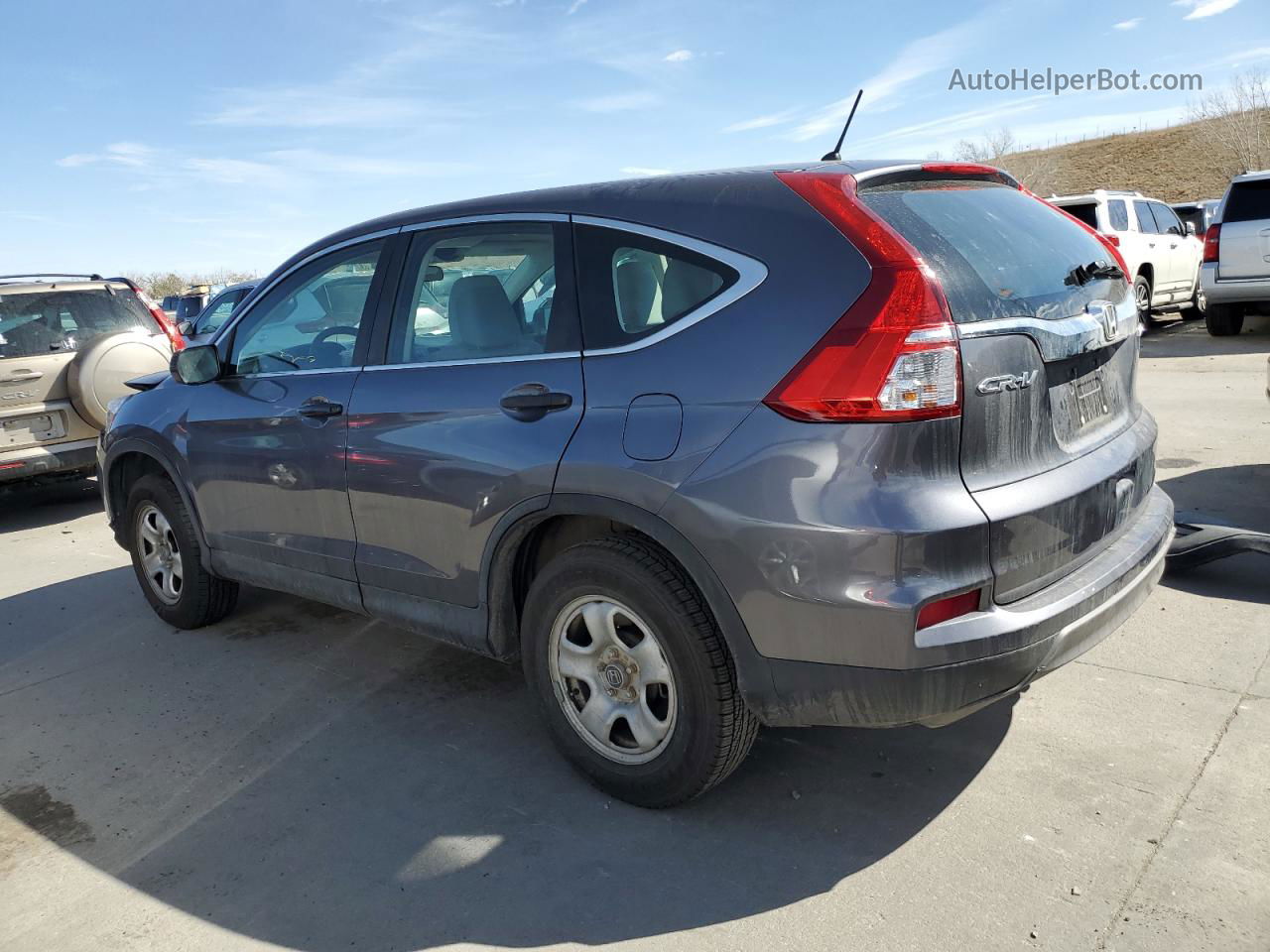 2016 Honda Cr-v Lx Gray vin: 2HKRM4H32GH620122