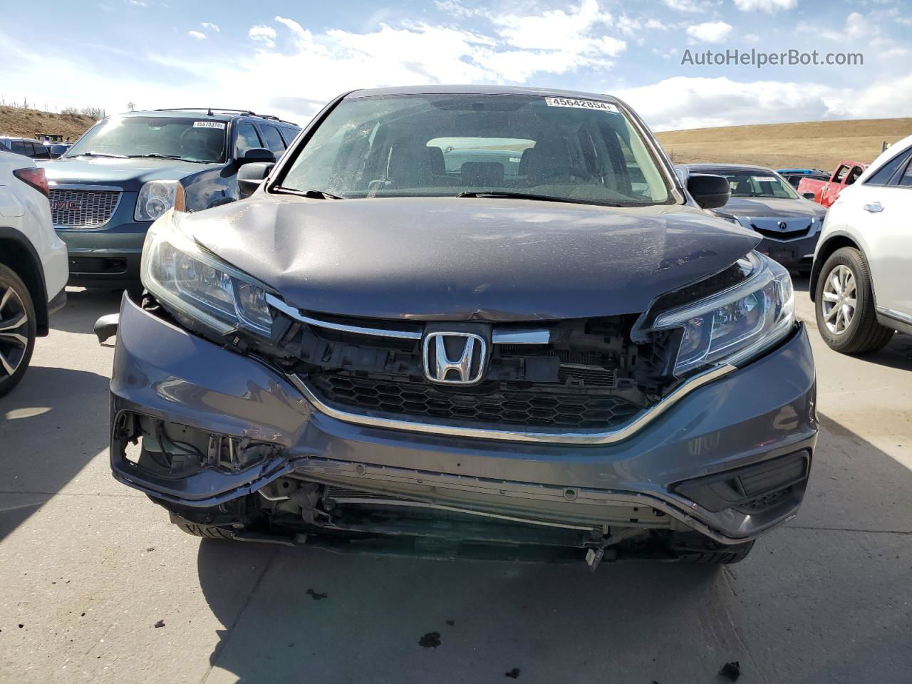 2016 Honda Cr-v Lx Gray vin: 2HKRM4H32GH620122