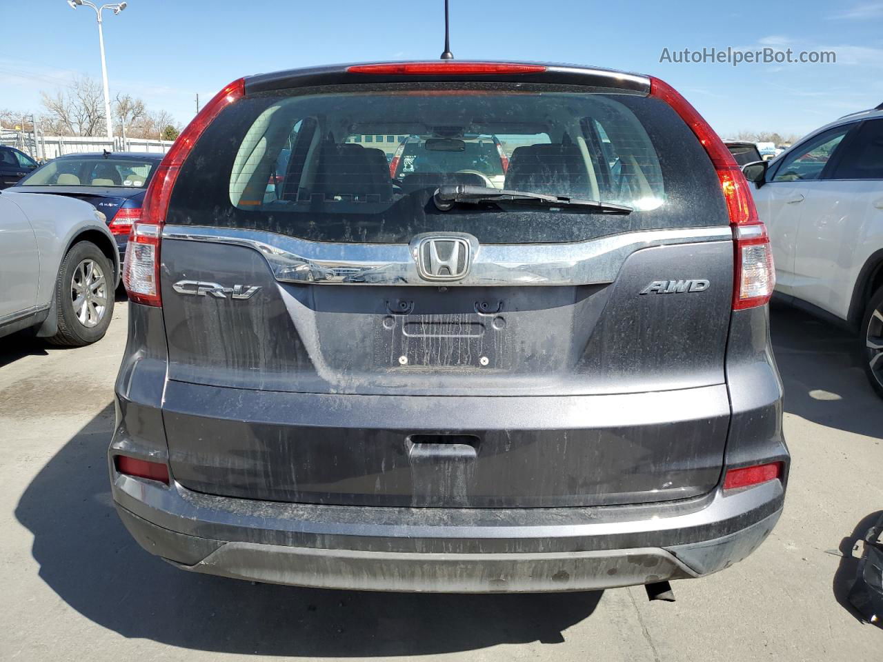 2016 Honda Cr-v Lx Gray vin: 2HKRM4H32GH620122