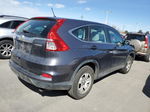 2016 Honda Cr-v Lx Gray vin: 2HKRM4H32GH620122