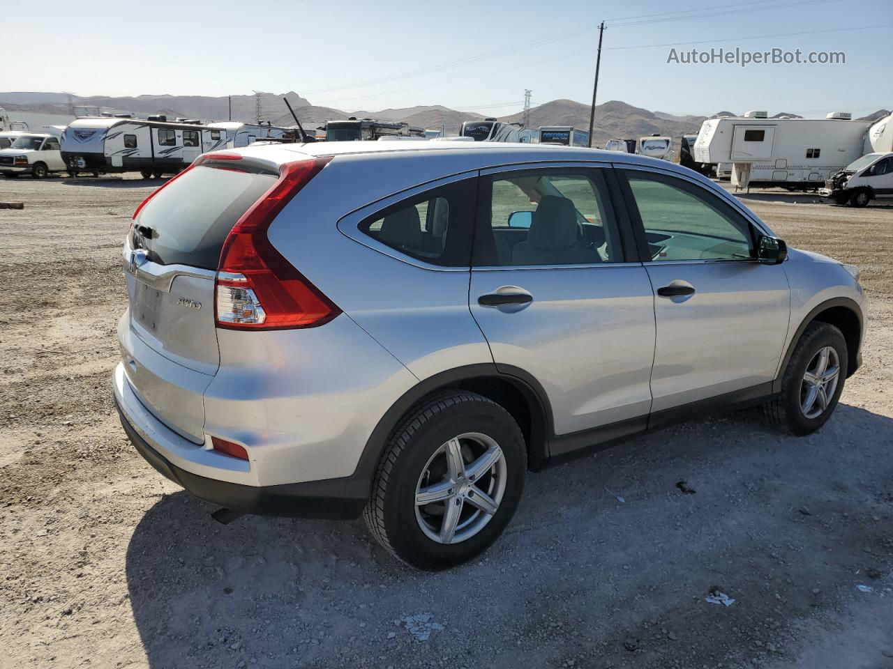 2015 Honda Cr-v Lx Silver vin: 2HKRM4H33FH619060