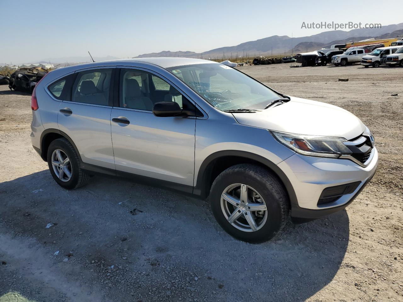 2015 Honda Cr-v Lx Silver vin: 2HKRM4H33FH619060