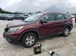 2015 Honda Cr-v Lx Burgundy vin: 2HKRM4H33FH628342