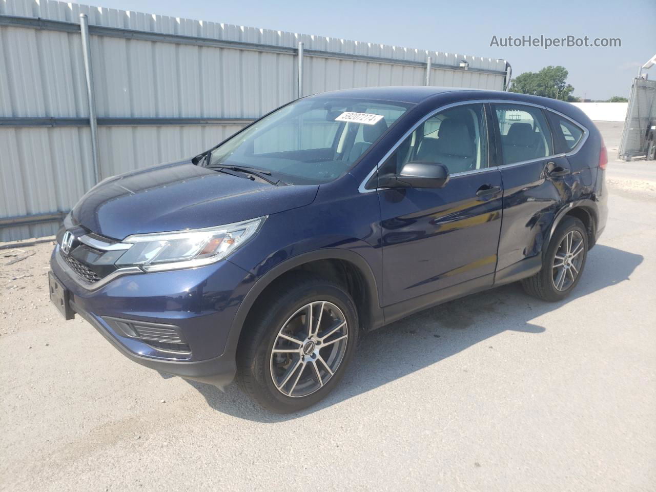 2015 Honda Cr-v Lx Синий vin: 2HKRM4H33FH628759