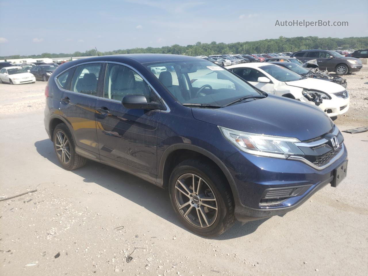 2015 Honda Cr-v Lx Синий vin: 2HKRM4H33FH628759