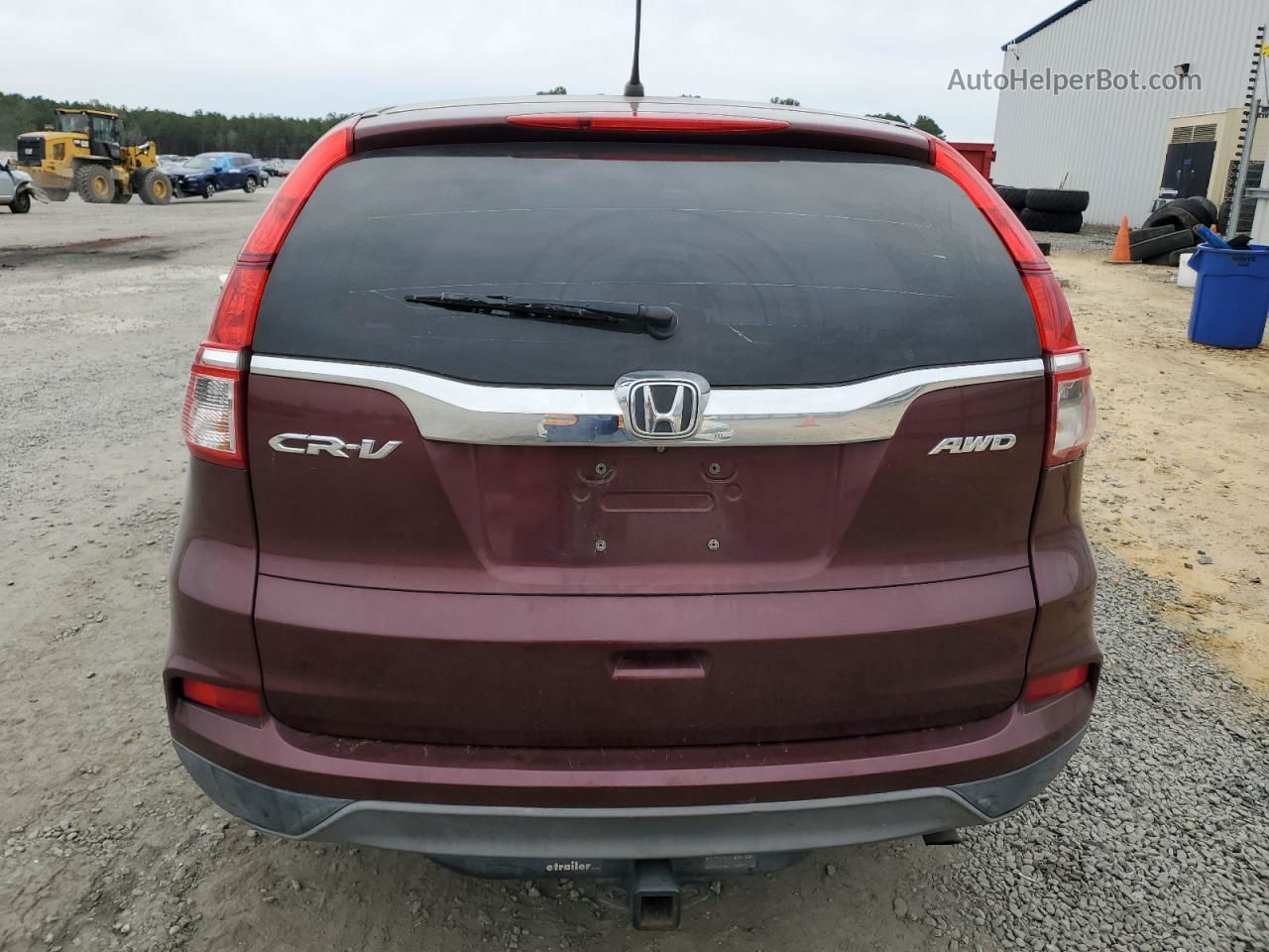 2015 Honda Cr-v Lx Burgundy vin: 2HKRM4H33FH628874