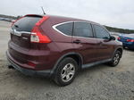 2015 Honda Cr-v Lx Burgundy vin: 2HKRM4H33FH628874