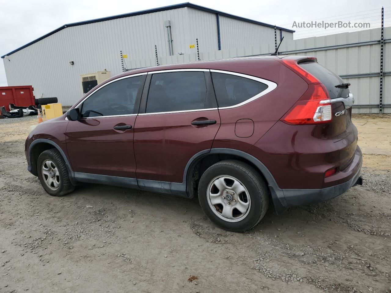 2015 Honda Cr-v Lx Burgundy vin: 2HKRM4H33FH628874