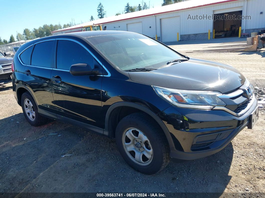 2016 Honda Cr-v Lx Black vin: 2HKRM4H33GH709181