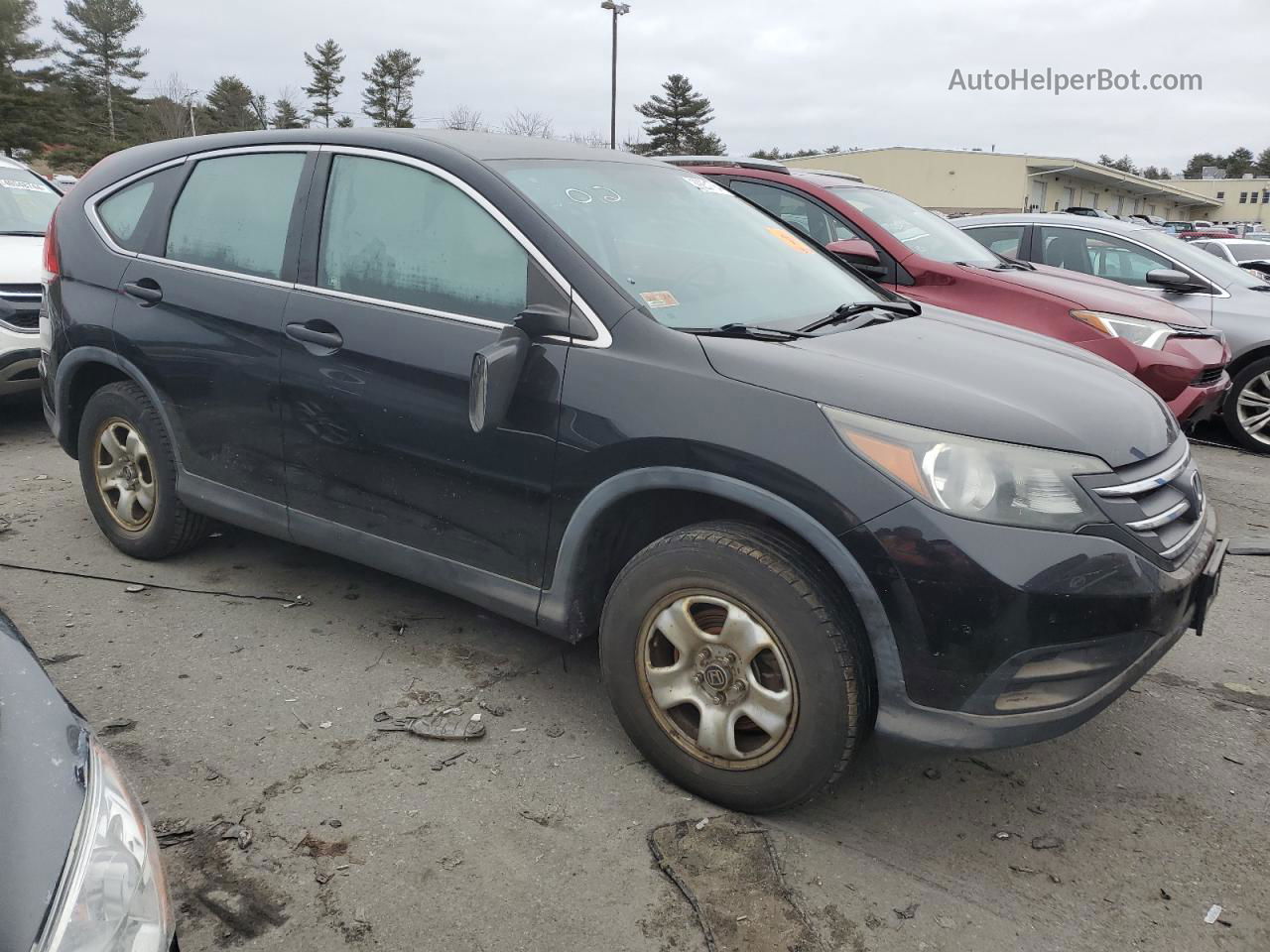 2012 Honda Cr-v Lx Black vin: 2HKRM4H34CH600612