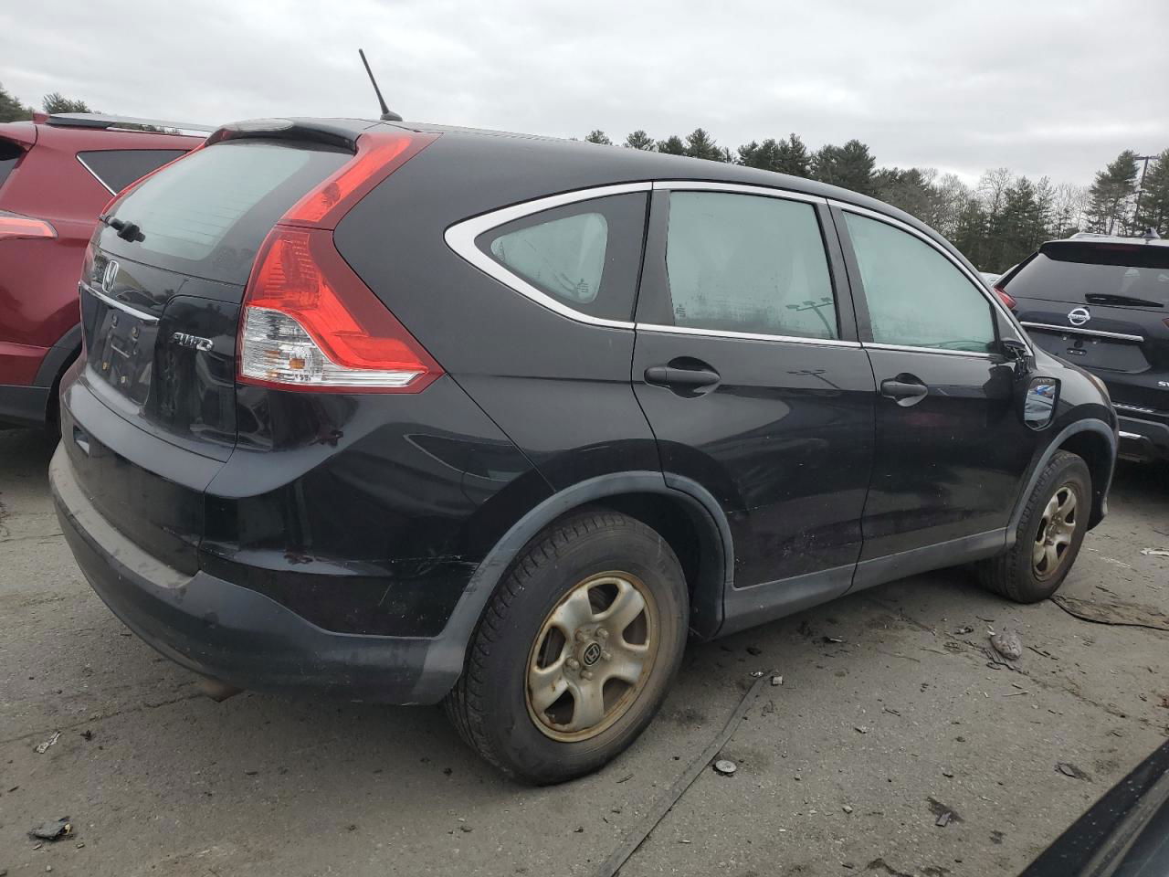 2012 Honda Cr-v Lx Black vin: 2HKRM4H34CH600612