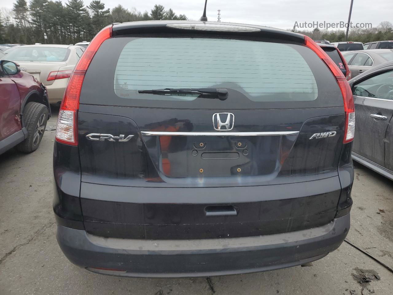 2012 Honda Cr-v Lx Black vin: 2HKRM4H34CH600612