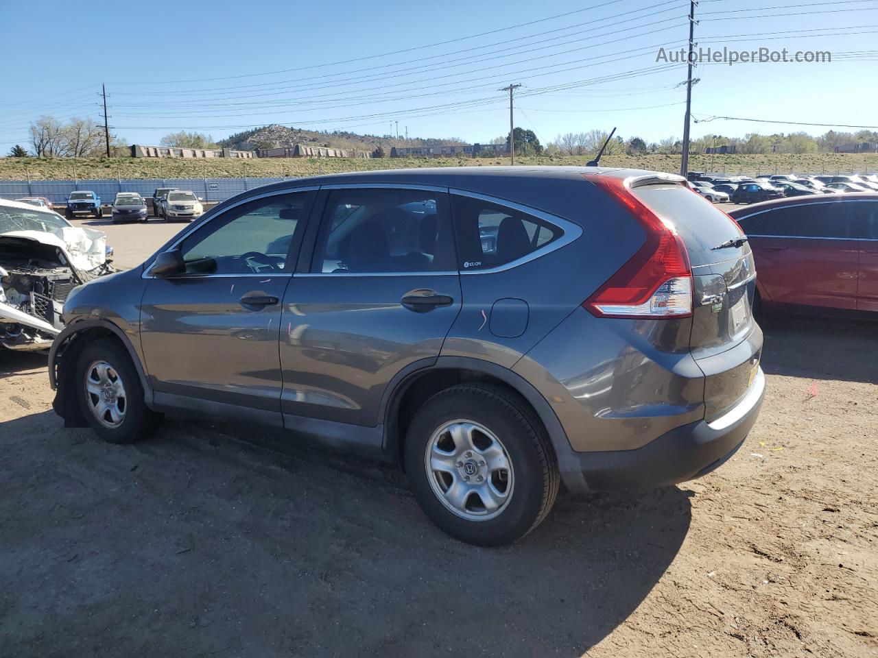 2012 Honda Cr-v Lx Gray vin: 2HKRM4H34CH609536