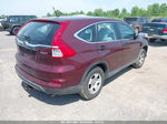 2015 Honda Cr-v Lx Burgundy vin: 2HKRM4H34FH610383