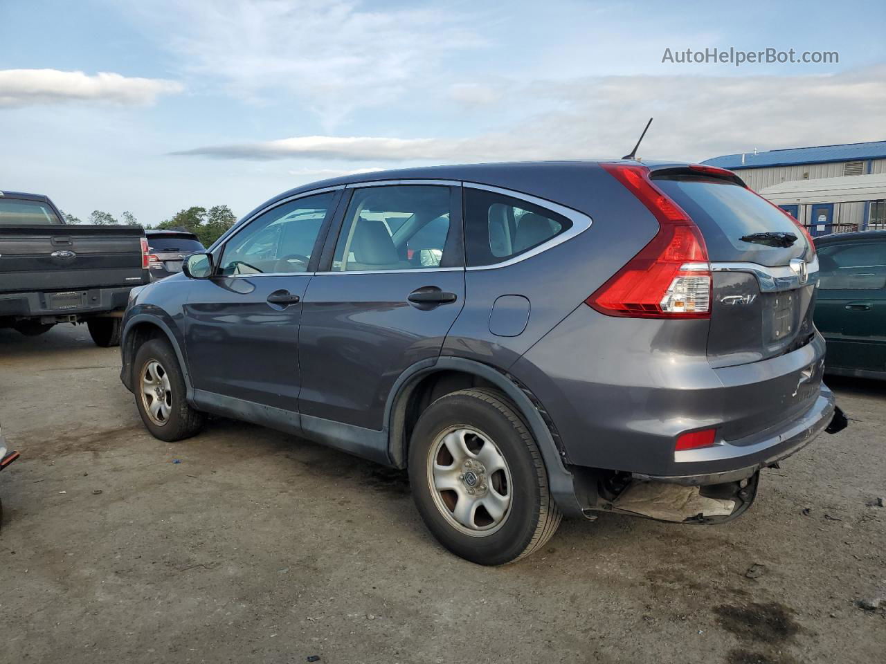 2015 Honda Cr-v Lx Gray vin: 2HKRM4H34FH700438