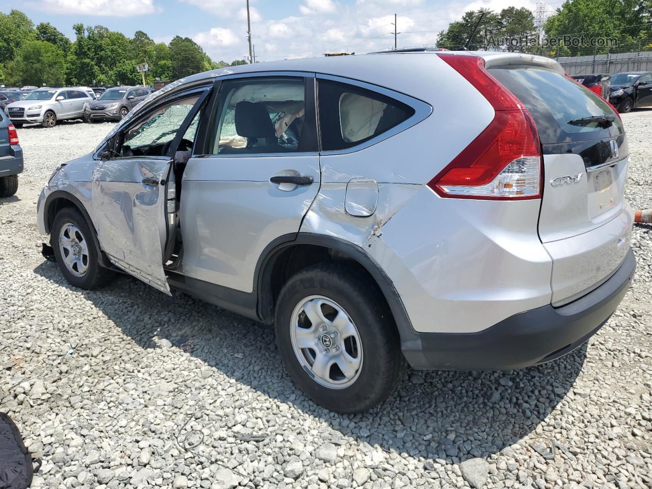 2013 Honda Cr-v Lx Silver vin: 2HKRM4H35DH619557