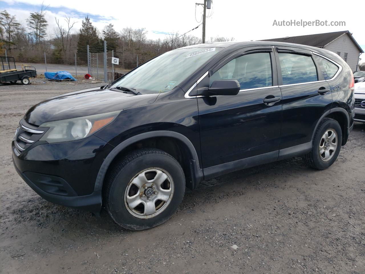 2013 Honda Cr-v Lx Black vin: 2HKRM4H35DH655572