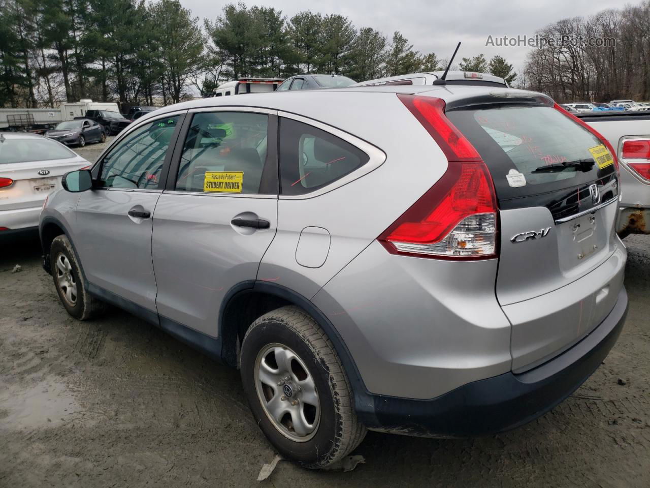 2013 Honda Cr-v Lx Silver vin: 2HKRM4H35DH677894