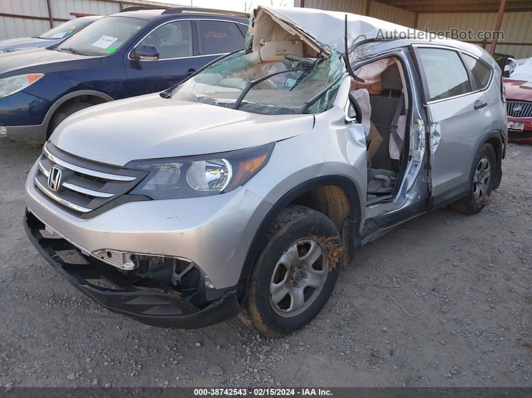 2013 Honda Cr-v Lx Silver vin: 2HKRM4H35DH685056