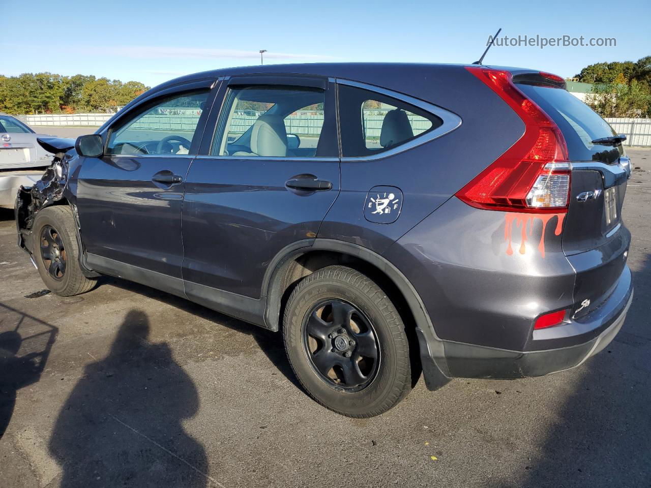 2016 Honda Cr-v Lx Gray vin: 2HKRM4H35GH638453