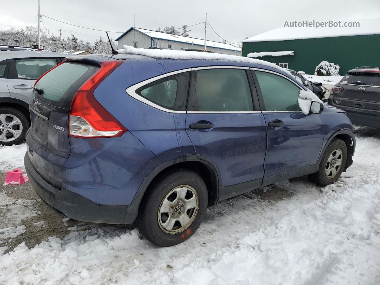 2013 Honda Cr-v Lx Blue vin: 2HKRM4H36DH605893