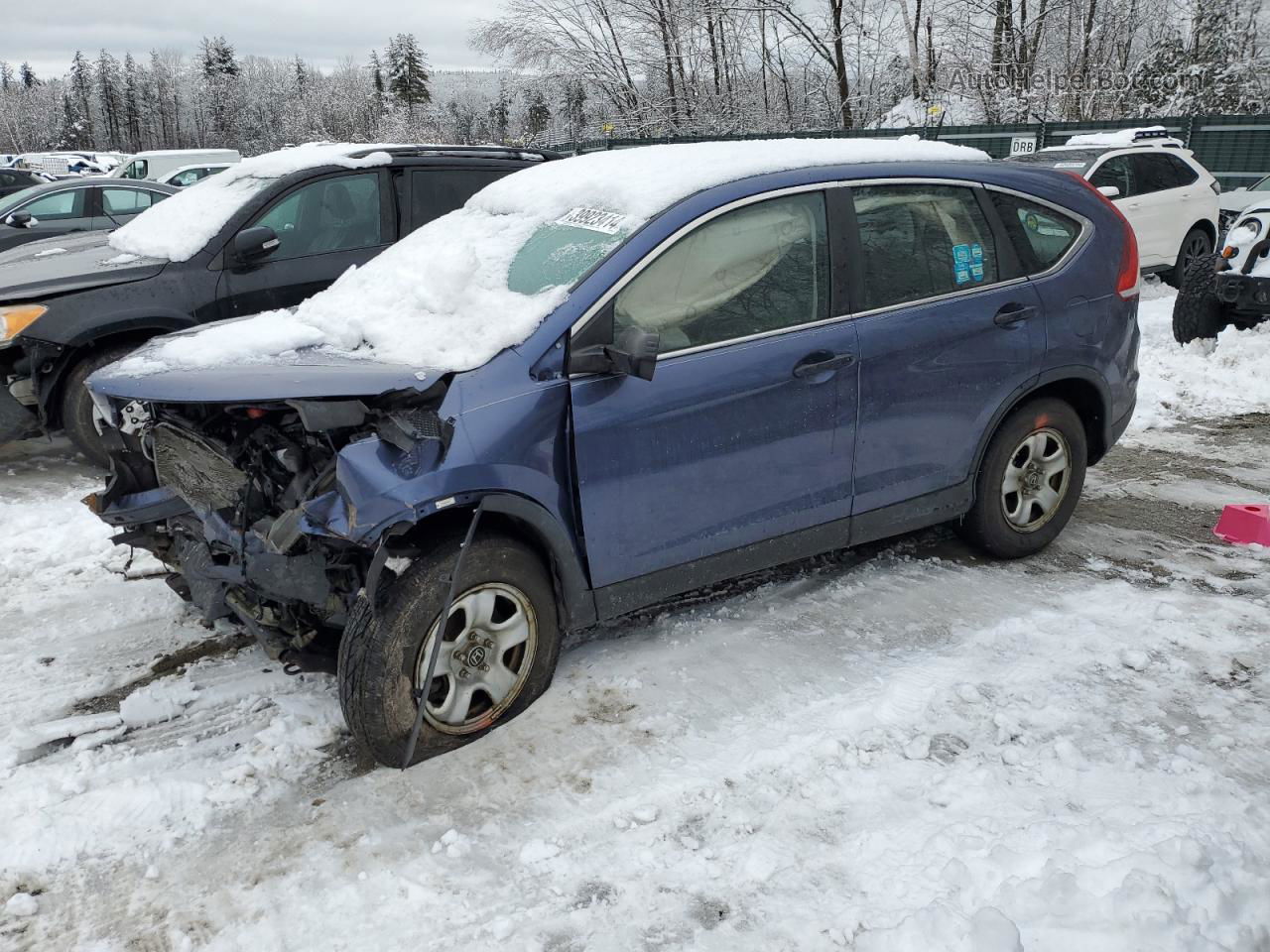 2013 Honda Cr-v Lx Синий vin: 2HKRM4H36DH605893