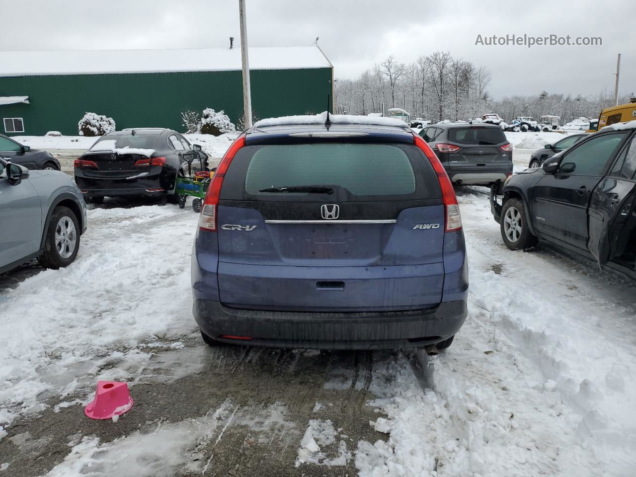 2013 Honda Cr-v Lx Blue vin: 2HKRM4H36DH605893