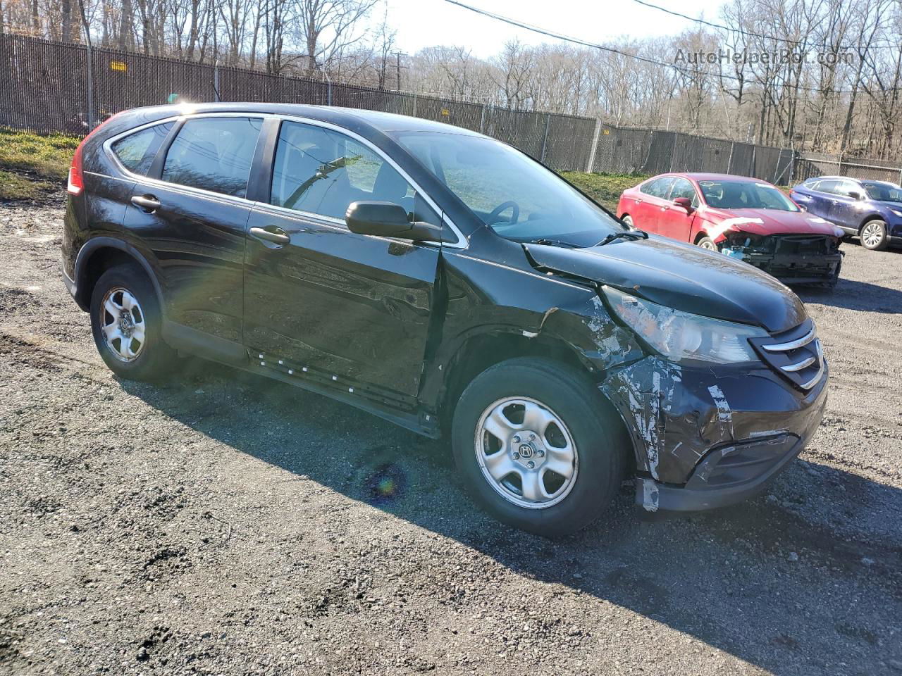 2013 Honda Cr-v Lx Black vin: 2HKRM4H36DH636187