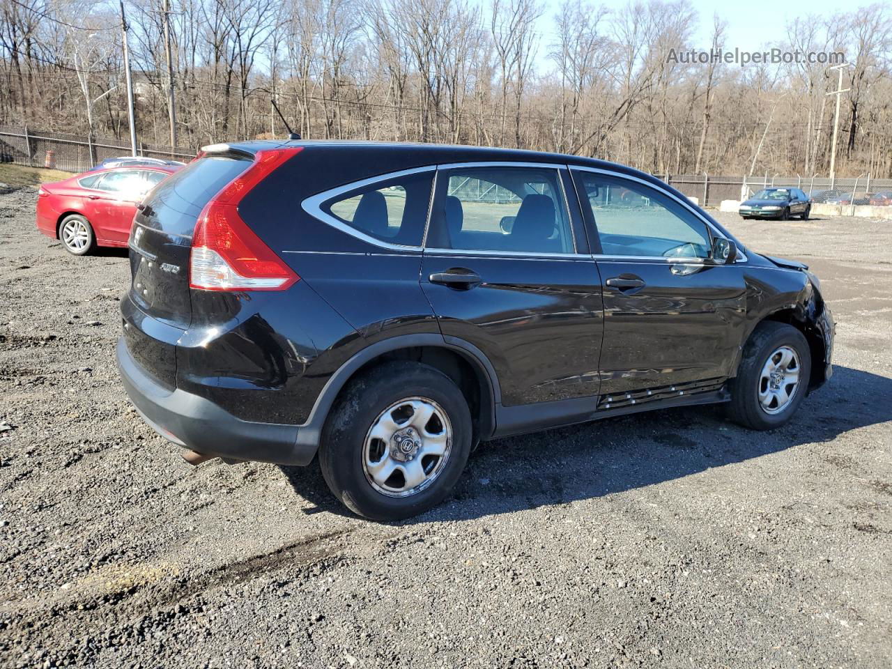 2013 Honda Cr-v Lx Black vin: 2HKRM4H36DH636187