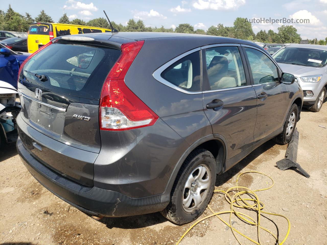 2013 Honda Cr-v Lx Gray vin: 2HKRM4H36DH641986