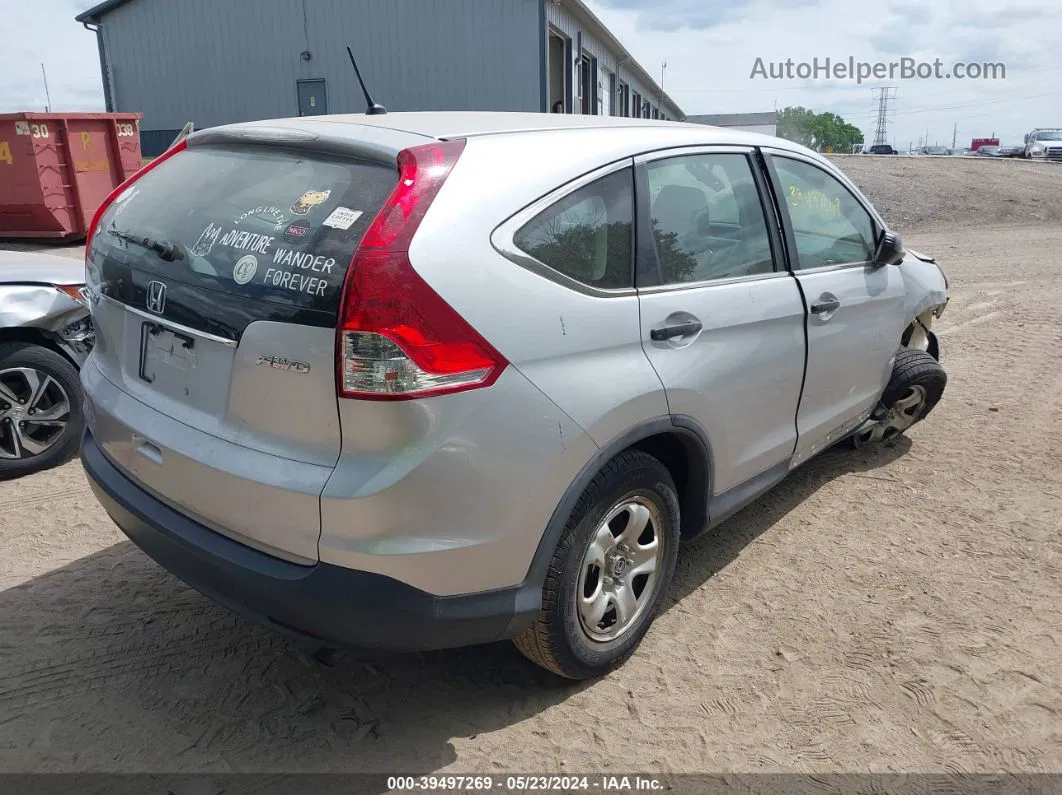 2013 Honda Cr-v Lx Silver vin: 2HKRM4H36DH680934