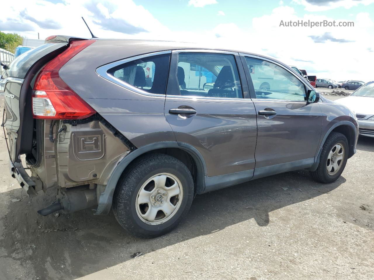 2015 Honda Cr-v Lx Brown vin: 2HKRM4H36FH685019