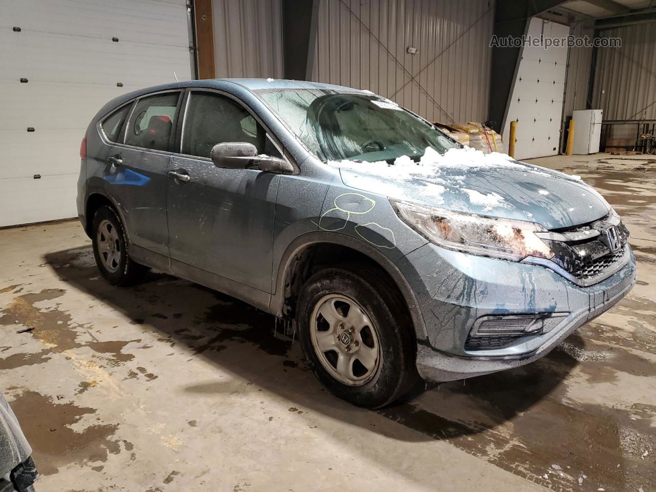 2015 Honda Cr-v Lx Blue vin: 2HKRM4H36FH702739