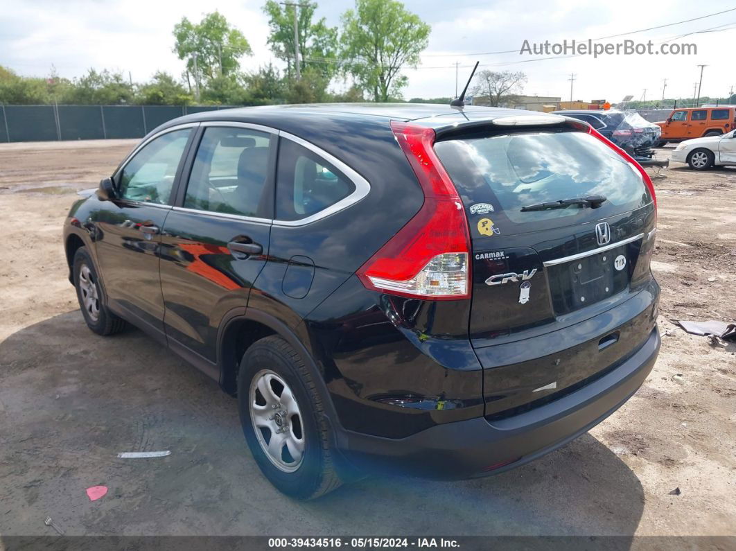 2013 Honda Cr-v Lx Black vin: 2HKRM4H37DH600167