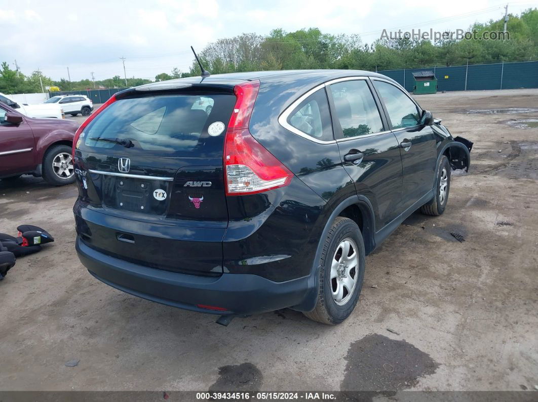 2013 Honda Cr-v Lx Black vin: 2HKRM4H37DH600167