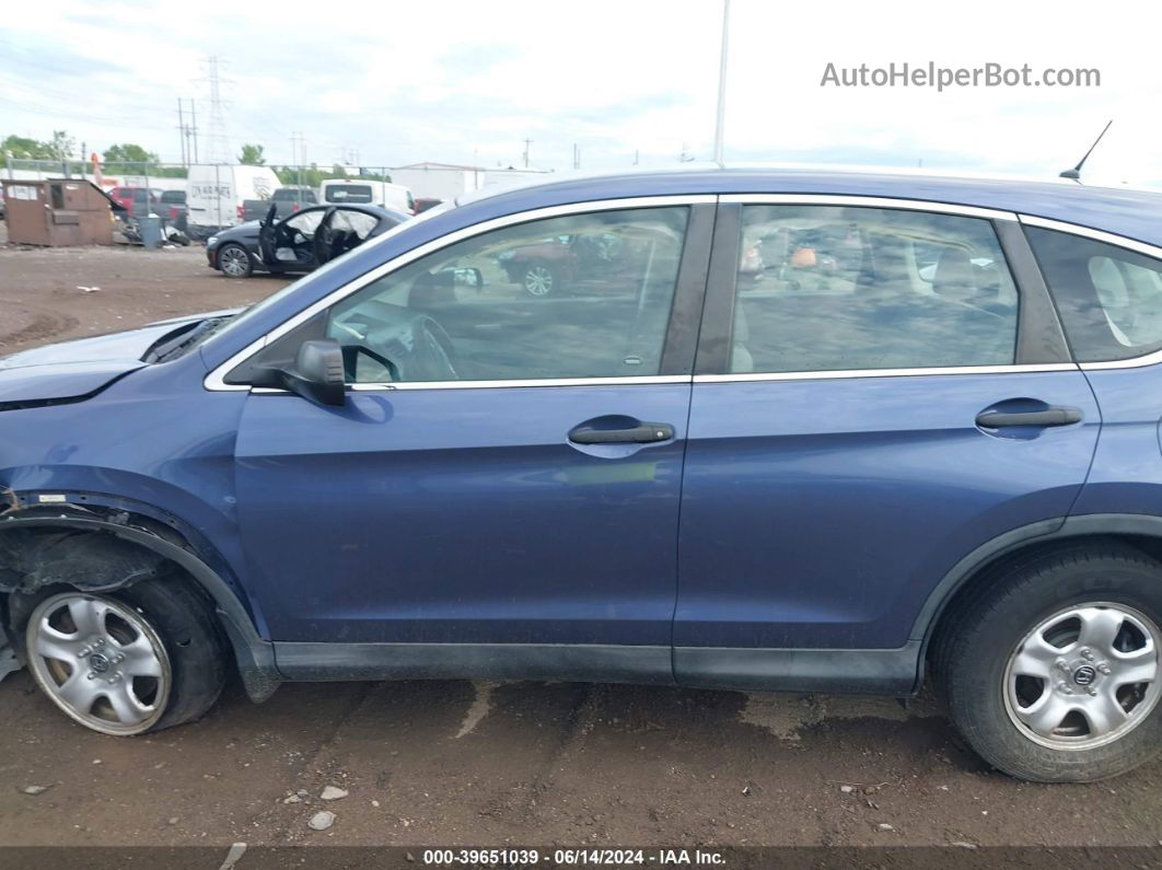 2013 Honda Cr-v Lx Blue vin: 2HKRM4H37DH636649