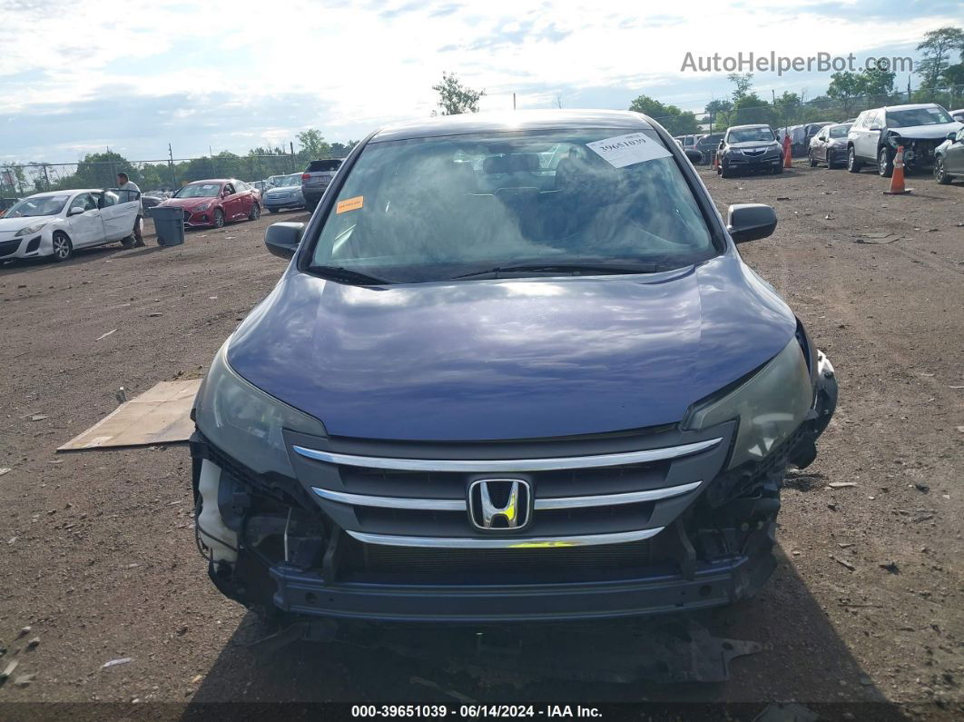 2013 Honda Cr-v Lx Blue vin: 2HKRM4H37DH636649