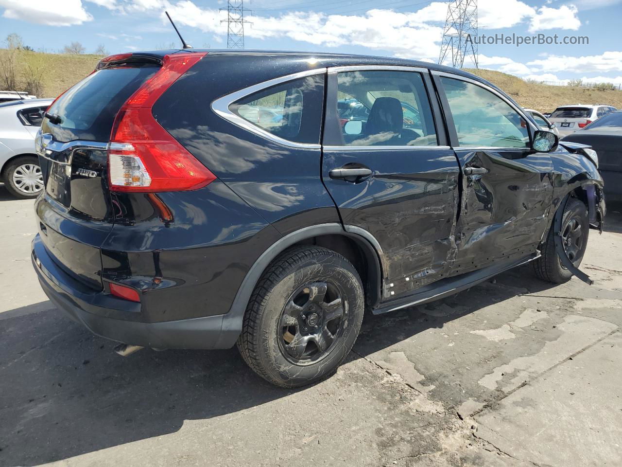 2016 Honda Cr-v Lx Black vin: 2HKRM4H37GH600836