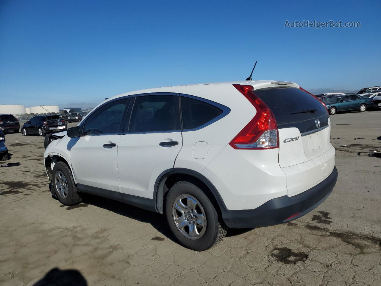 2012 Honda Cr-v Lx White vin: 2HKRM4H38CH625559