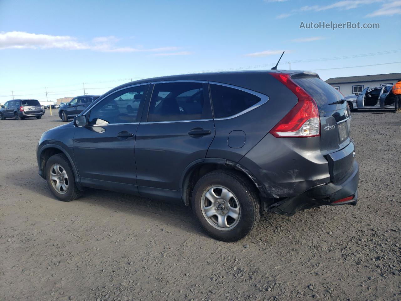 2013 Honda Cr-v Lx Gray vin: 2HKRM4H38DH606169