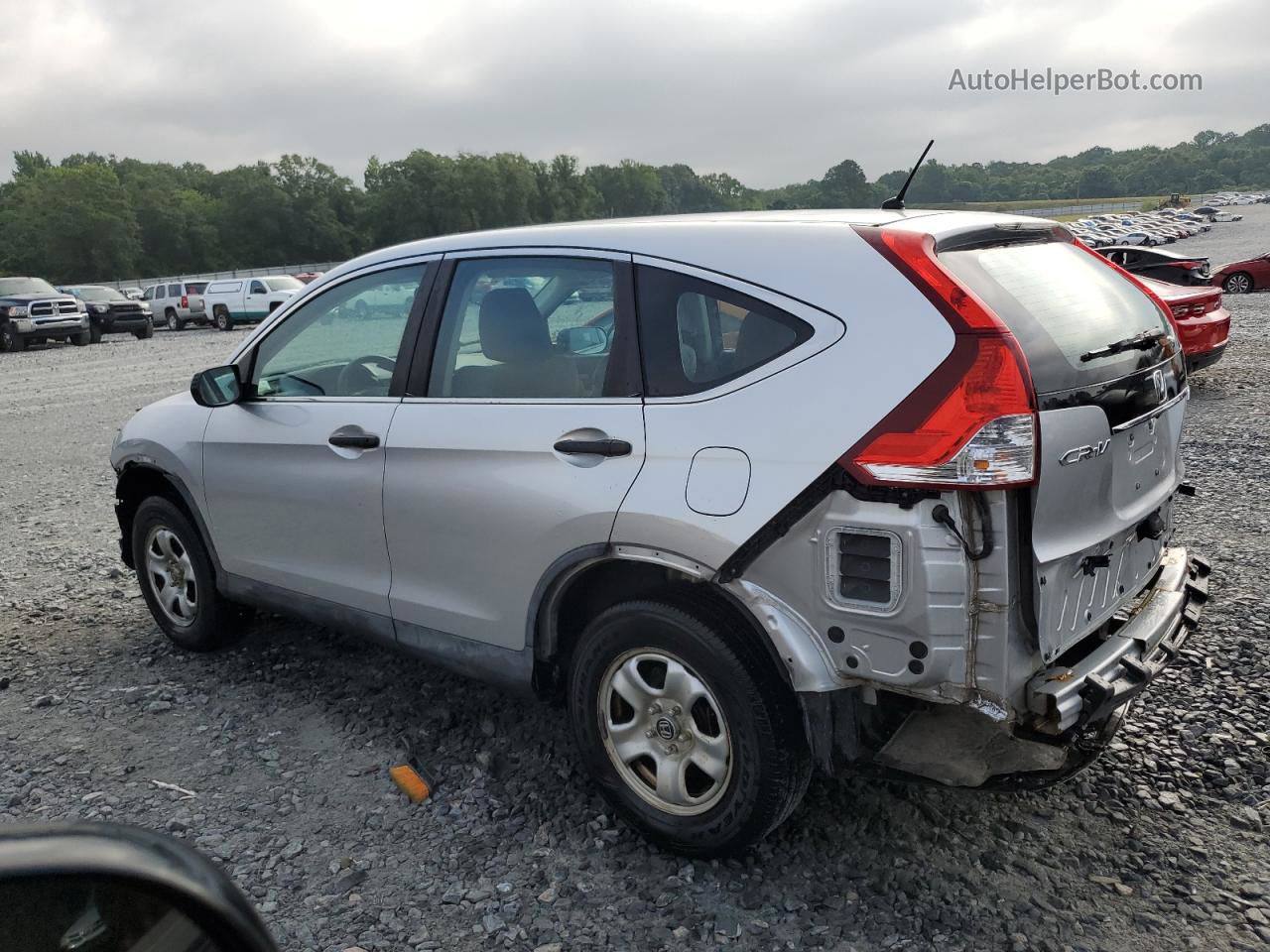 2013 Honda Cr-v Lx Silver vin: 2HKRM4H38DH677212