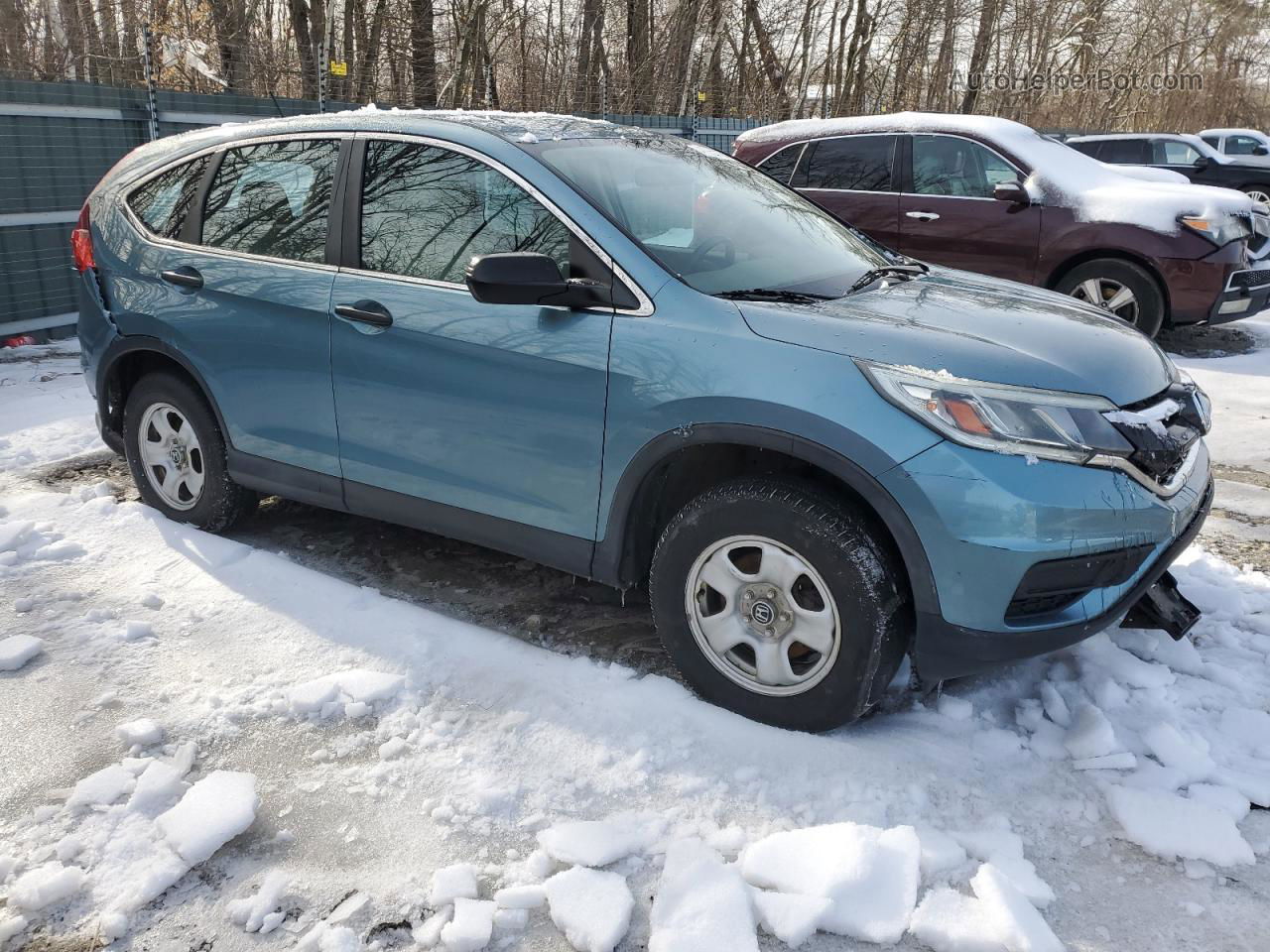 2015 Honda Cr-v Lx Blue vin: 2HKRM4H39FH610718