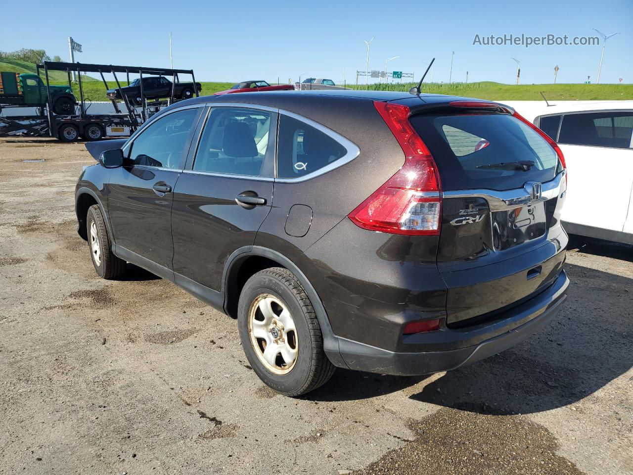 2015 Honda Cr-v Lx Black vin: 2HKRM4H39FH622559