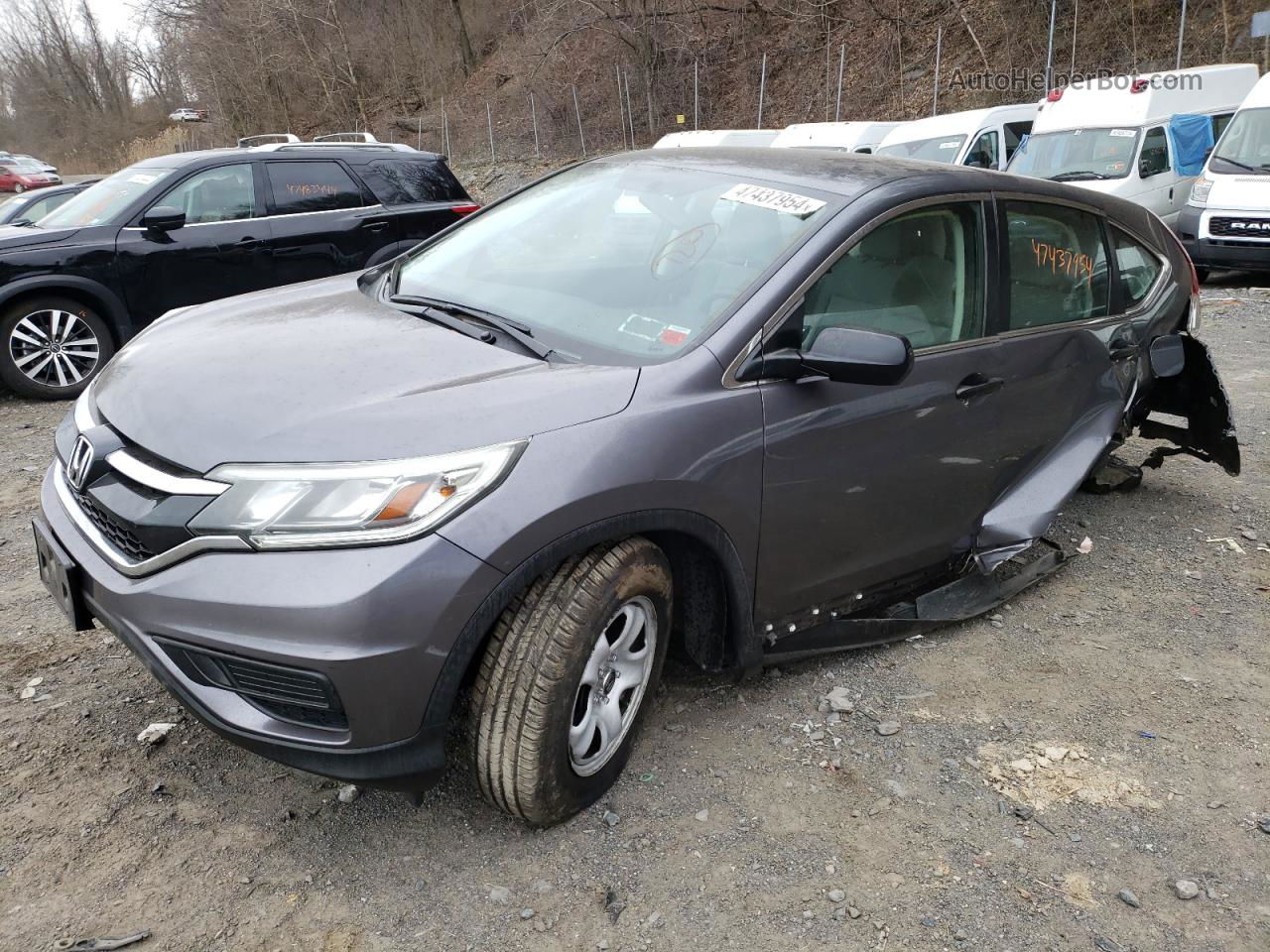 2016 Honda Cr-v Lx Silver vin: 2HKRM4H39GH654929