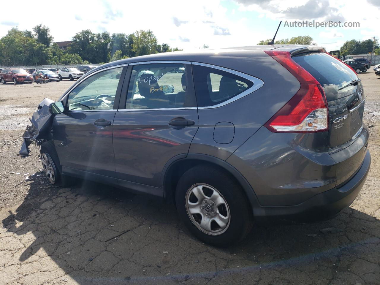 2013 Honda Cr-v Lx Gray vin: 2HKRM4H3XDH685621