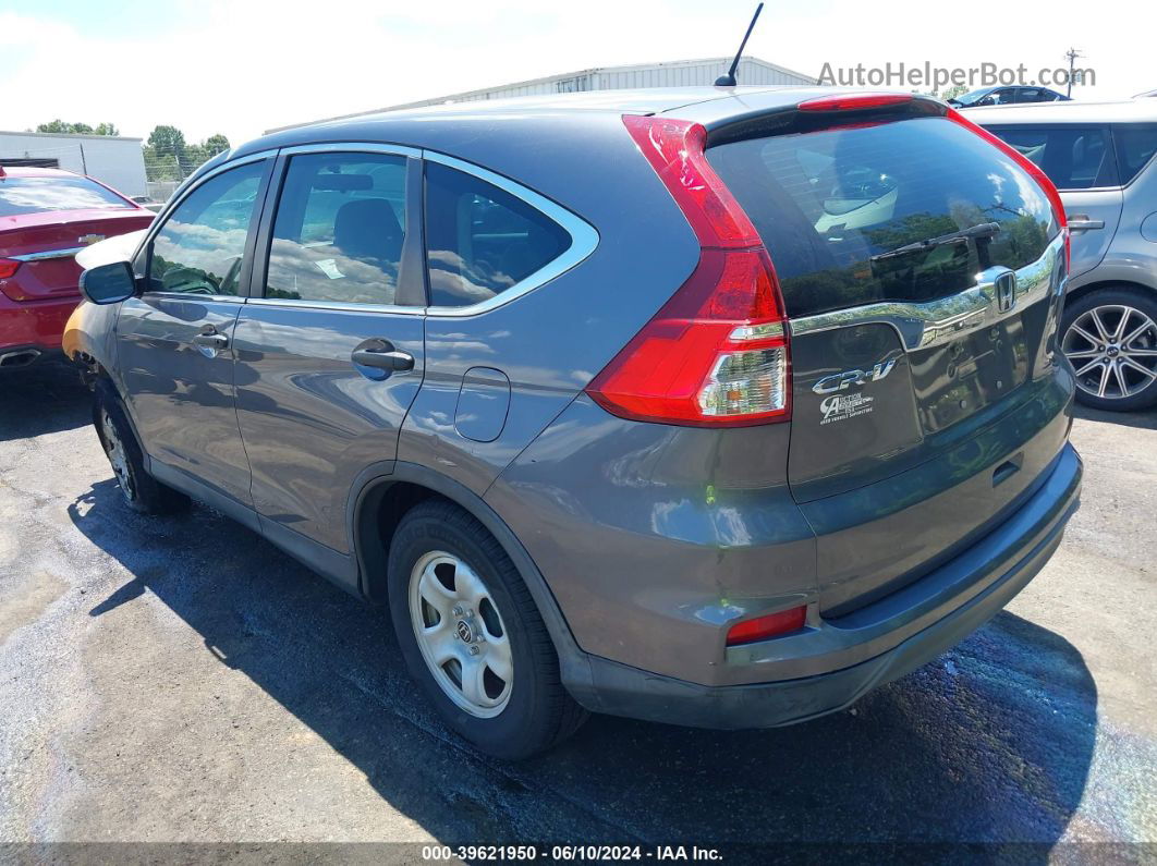 2016 Honda Cr-v Lx Gray vin: 2HKRM4H3XGH638447