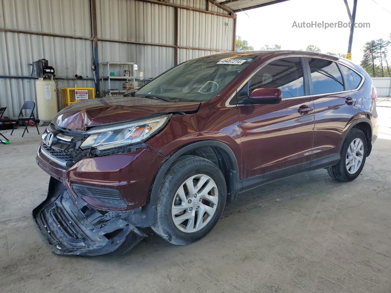 2015 Honda Cr-v Se Burgundy vin: 2HKRM4H41FH119312